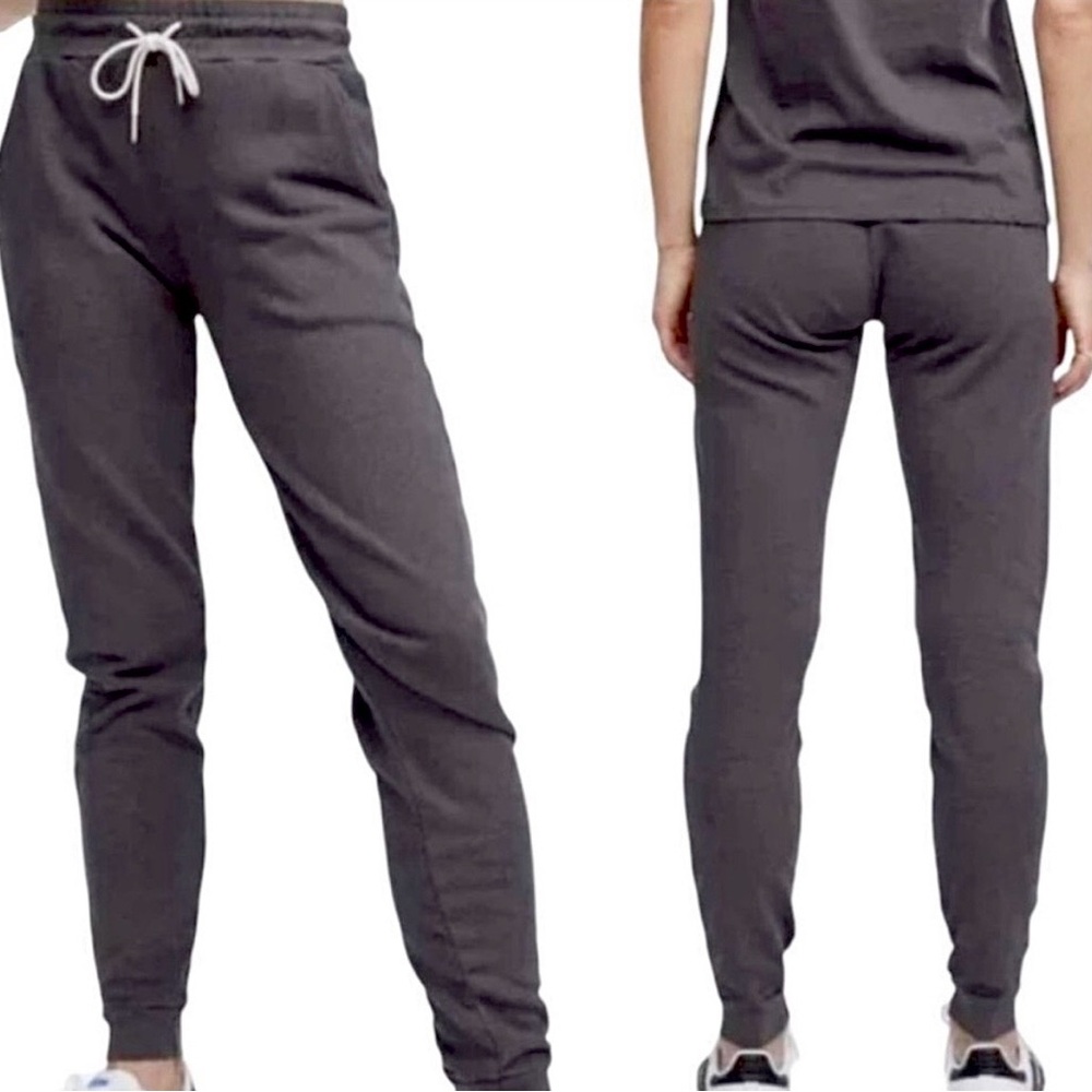 NWT MATE the Label Organic Cotton Terry SLOUCHY JOGGER Pant Dark Gray - Large